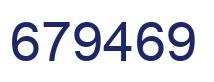 Number 679469 blue image