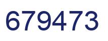 Number 679473 blue image