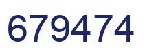 Number 679474 blue image