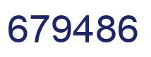 Number 679486 blue image