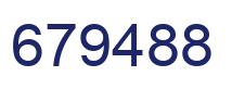 Number 679488 blue image