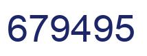 Número 679495 imagen azul