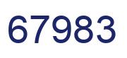 Número 67983 imagen azul