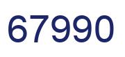 Número 67990 imagen azul
