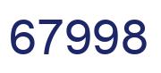 Número 67998 imagen azul
