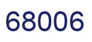 Número 68006 imagen azul