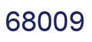 Número 68009 imagen azul