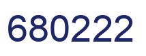Number 680222 blue image