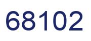Número 68102 imagen azul
