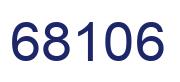 Number 68106 blue image