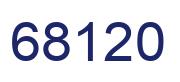 Number 68120 blue image