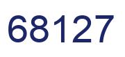 Number 68127 blue image