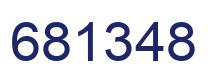 Número 681348 imagen azul