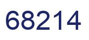 Number 68214 blue image