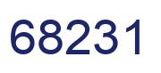 Number 68231 blue image