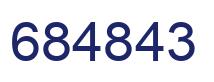 Number 684843 blue image