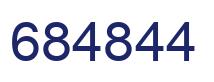 Number 684844 blue image