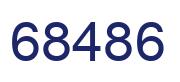 Número 68486 imagen azul