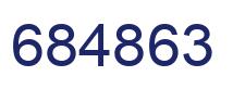 Number 684863 blue image
