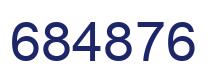 Number 684876 blue image