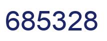 Number 685328 blue image
