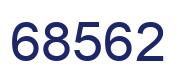 Número 68562 imagen azul