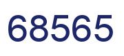 Número 68565 imagen azul