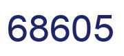 Number 68605 blue image