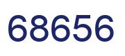 Number 68656 blue image
