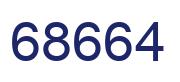 Number 68664 blue image
