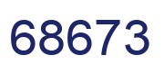 Number 68673 blue image