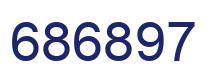 Number 686897 blue image