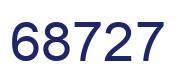 Number 68727 blue image