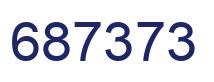 Number 687373 blue image
