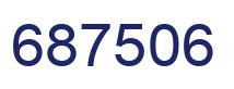 Number 687506 blue image
