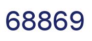 Number 68869 blue image
