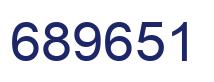 Number 689651 blue image