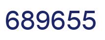 Número 689655 imagen azul