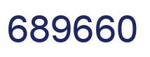 Number 689660 blue image