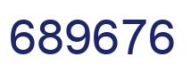 Número 689676 imagen azul