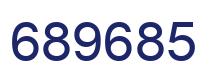 Number 689685 blue image