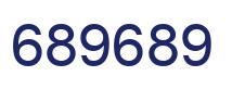 Number 689689 blue image