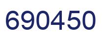 Número 690450 imagen azul