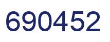 Number 690452 blue image