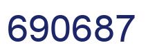 Number 690687 blue image