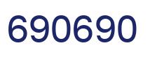 Number 690690 blue image