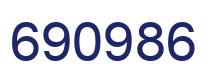 Number 690986 blue image