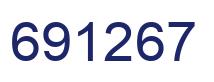 Number 691267 blue image