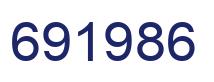 Number 691986 blue image