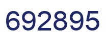 Número 692895 imagen azul